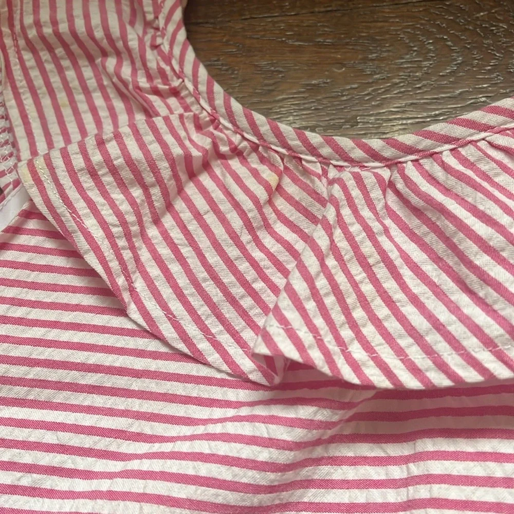 🌸🌼Florence Eiseman Pink Seersucker Dress Girls Size 8, Easter, Spring, Brunch - Picture 2 of 4